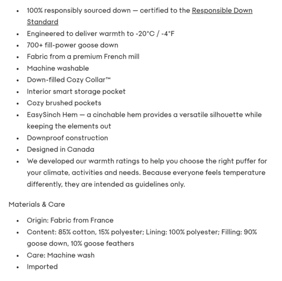 NWT WILFRED Cloud Puff Coat Gull Grey Cush Cord Corduroy Jacket M Aritzia - Picture 8 of 14